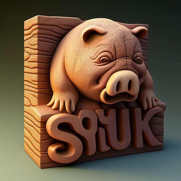 3D модель Игра Сквиши — свинья-самоубийца (STL)